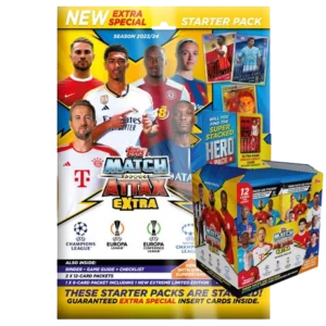 Topps Champions League Match Attax EXTRA 2023-24 - 1x Starterpack + 1x Display je 36x Booster
