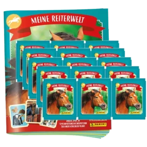 Panini Meine Reiterwelt Pferde Sticker (2024) - 1x Stickeralbum + 15x Stickertüten