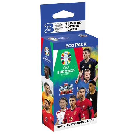 Topps UEFA EURO 2024 Match Attax Trading Cards – 1x Eco Blister Pack