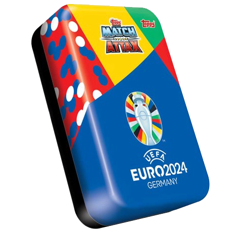Topps UEFA EURO 2024 Match Attax Trading Cards – 1x Mega Tin Blau