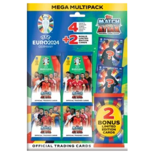 Topps UEFA EURO 2024 Match Attax Trading Cards – 1x Mega Multipack
