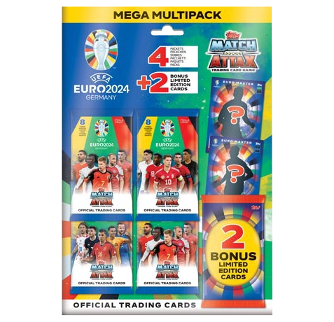Topps UEFA EURO 2024 Match Attax Trading Cards – 1x Mega Multipack