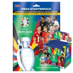 Topps UEFA EURO 2024 Match Attax Trading Cards – 1x Starterpack + 1x Display je 36x Booster