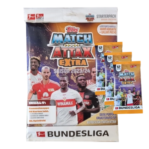 Topps Bundesliga Match Attax EXTRA 2023-24 - 1x Starterpack + 3x Booster