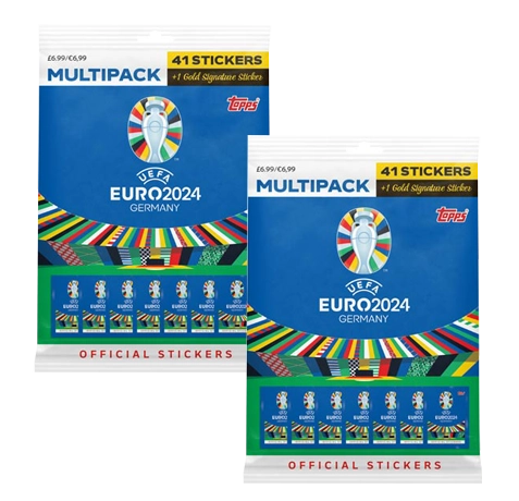 Topps UEFA EURO 2024 Sticker - 2x Multipack