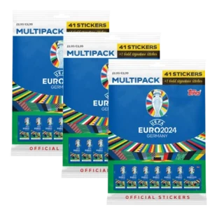 Topps UEFA EURO 2024 Sticker - 3x Multipack