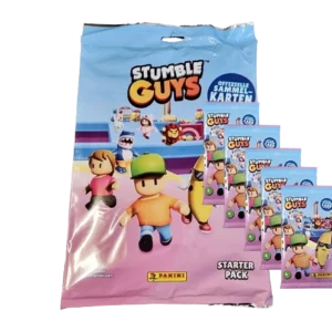 Panini Stumble Guys Trading Cards - 1x Starterpack + 5x Booster