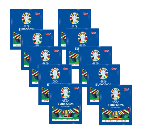 Topps UEFA EURO 2024 Sticker - 10x Stickertüten