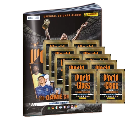 Panini World Class Sticker 2024 - 1x Sammelalbum + 10x Stickertüten