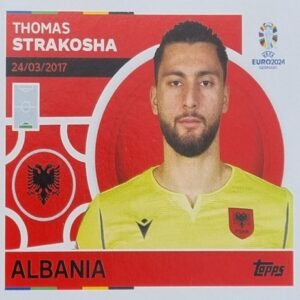 Topps UEFA EURO 2024 Sticker - ALB 4 THOMAS STRAKOSHA