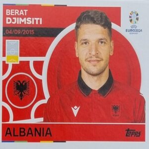 Topps UEFA EURO 2024 Sticker - ALB 6 BERAT DJIMSITI
