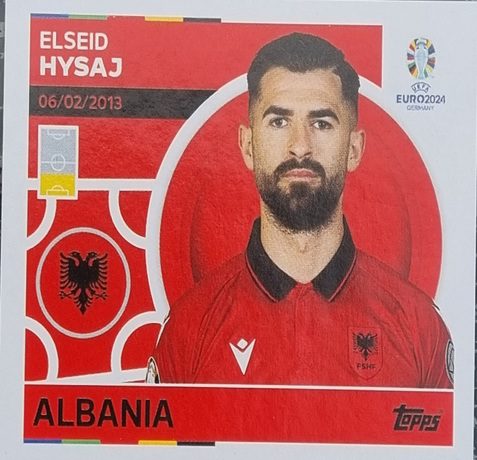 Topps UEFA EURO 2024 Sticker - ALB 7 ELSEID HYSAJ