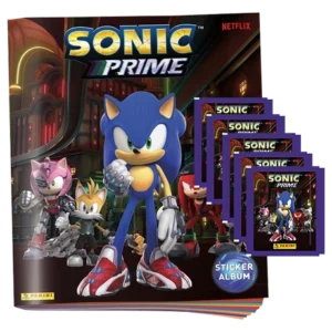Panini Sonic Prime Sticker-Kollektion - 1x Sammelalbum + 5x Stickertüten