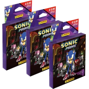 Panini Sonic Prime Sticker-Kollektion - 3x Eco Blister Pack