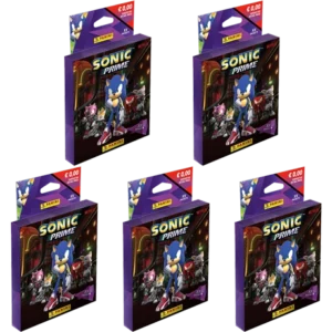 Panini Sonic Prime Sticker-Kollektion - 5x Eco Blister Pack