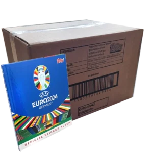 Topps UEFA EURO 2024 Sticker - 1x Case je 15x Hardcover Alben