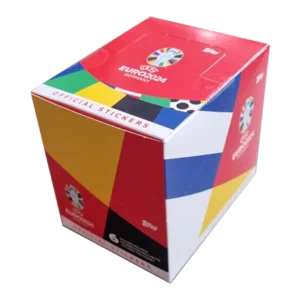 Topps UEFA EURO 2024 Sticker Kollektion (SWISS VERSION) Rote Sticker Variante – 1x DISPLAY je 100x Stickertüten