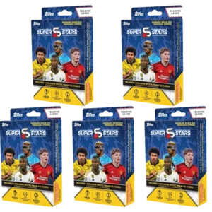 Topps UCL Superstars Saison 2023-24 Trading Cards - 3x Hanger Box