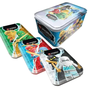 LEGO Ninjago Trading Cards Serie 9 Dragons Rising - 1x Maxi TIN Set alle 4X verschiedenen Tin´s (Deutsche Version)