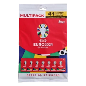 Topps UEFA EURO 2024 Sticker Kollektion (SWISS VERSION) Rote Sticker Variante – 1x Multipack