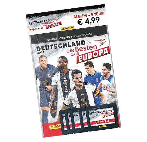 Panini Deutschland und die Besten aus Europa 2024 Sticker - 1x Starterpack
