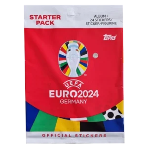 Topps UEFA EURO 2024 Sticker Kollektion (SWISS VERSION) Rote Sticker Variante – 1x Starterpack