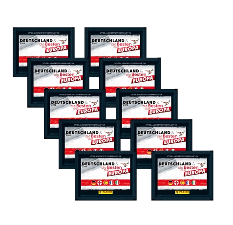 Panini Deutschland und die Besten aus Europa 2024 Sticker - 10x Stickertüten