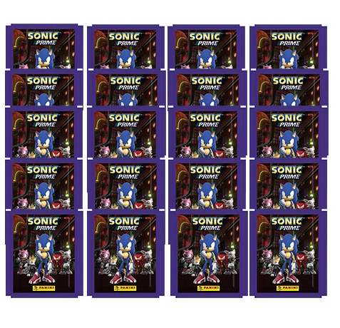 Panini Sonic Prime Sticker-Kollektion - 20x Stickertüten
