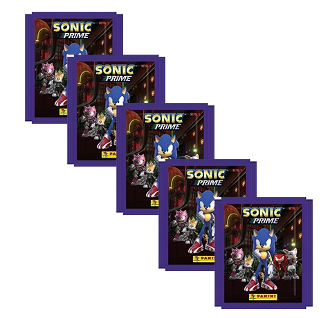 Panini Sonic Prime Sticker-Kollektion - 5x Stickertüten