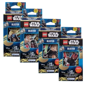LEGO Star Wars Trading Cards Serie 5 “25 Jahre LEGO SW“ – 1x Eco Pack Blister Set alle 4x verschiedene Eco Packs