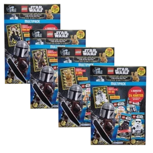 LEGO Star Wars Trading Cards Serie 5 “25 Jahre LEGO SW“ – 1x Multipack Set alle 4x verschiedene Multipacks