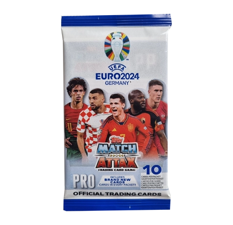 Topps UEFA EURO 2024 Match Attax Trading Cards – 1x Pemium Pro Cards Booster