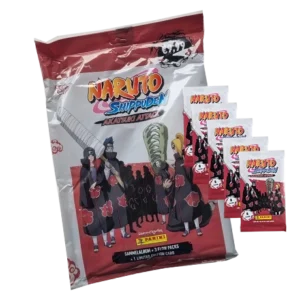 Panini Naruto Shippuden Akatsuki Attax Trading Cards (2024) - 1x Starterpack + 5x Booster Packs