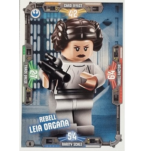 LEGO Star Wars Serie 3 Trading Cards - Nr 006 Rebell Leia Organa