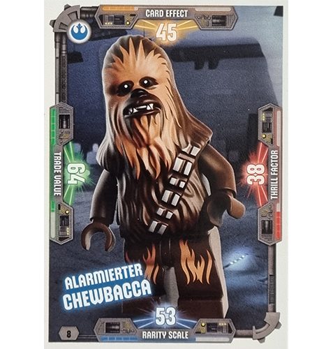 LEGO Star Wars Serie 3 Trading Cards - Nr 008 Alarmierter Chewbacca