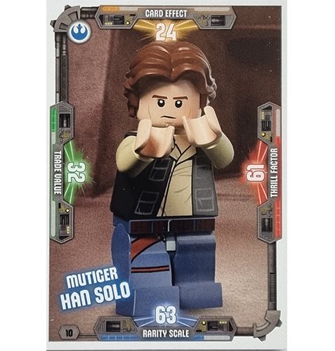 LEGO Star Wars Serie 3 Trading Cards - Nr 010 Mutiger Han Solo