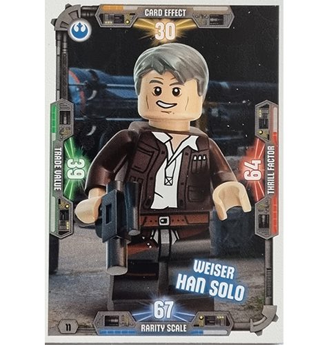 LEGO Star Wars Serie 3 Trading Cards - Nr 011 Weiser Han Solo