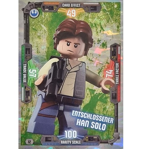 LEGO Star Wars Serie 3 Trading Cards - Nr 012 Entschlossener Han Solo