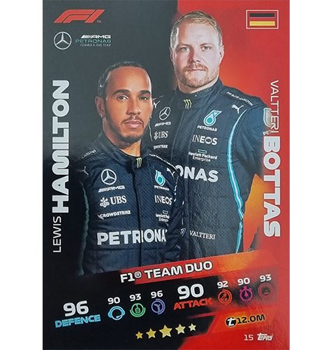 Turbo Attax 2021 Nr 015 Hamilton Bottas