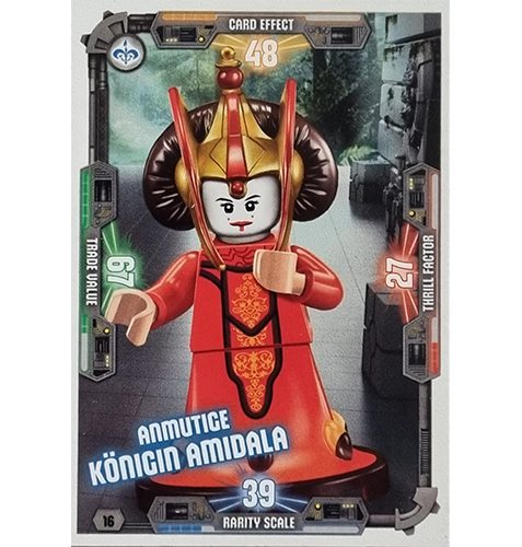 LEGO Star Wars Serie 3 Trading Cards - Nr 016 Anmutige Königin Amidala