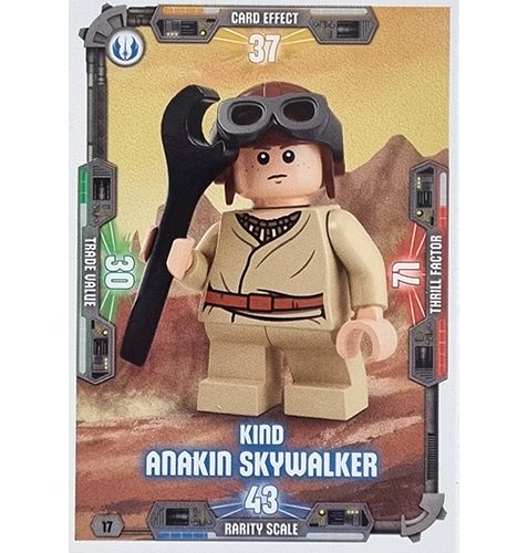 LEGO Star Wars Serie 3 Trading Cards - Nr 017 Kind Anakin Skywalker