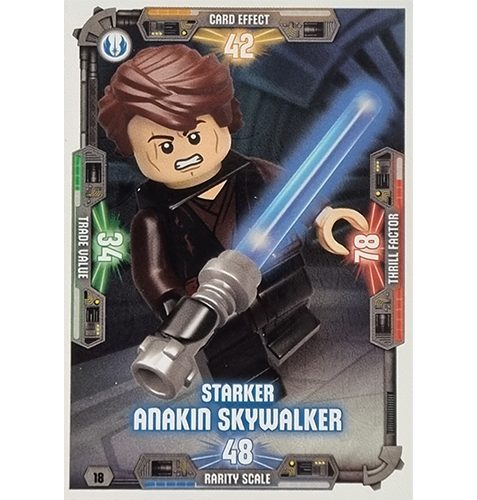 LEGO Star Wars Serie 3 Trading Cards - Nr 018 Starker Anakin Skywalker