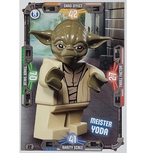 LEGO Star Wars Serie 3 Trading Cards - Nr 022 Meister Yoda