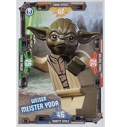 LEGO Star Wars Serie 3 Trading Cards - Nr 023 Weiser Meister Yoda