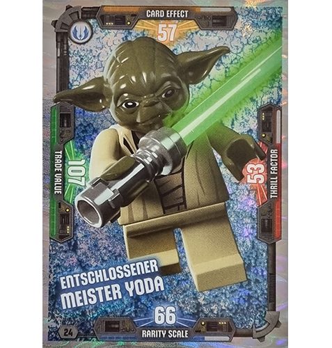 LEGO Star Wars Serie 3 Trading Cards - Nr 024 Entschlossener Meister Yoda