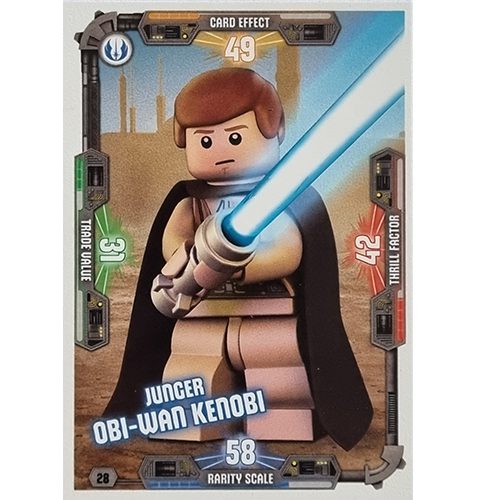 LEGO Star Wars Serie 3 Trading Cards - Nr 028 Junger Obi-Wan Kenobi