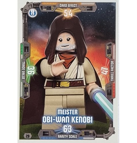 LEGO Star Wars Serie 3 Trading Cards - Nr 029 Meister Obi-Wan Kenobi