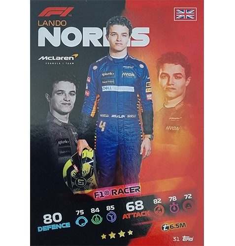 Turbo Attax 2021 Nr 031 Lando Norris