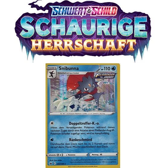 Pokémon Schaurige Herrschaft 031/198 HOLO Snibunna