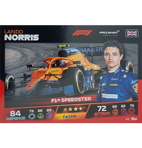 Turbo Attax 2021 Nr 032 Lando Norris